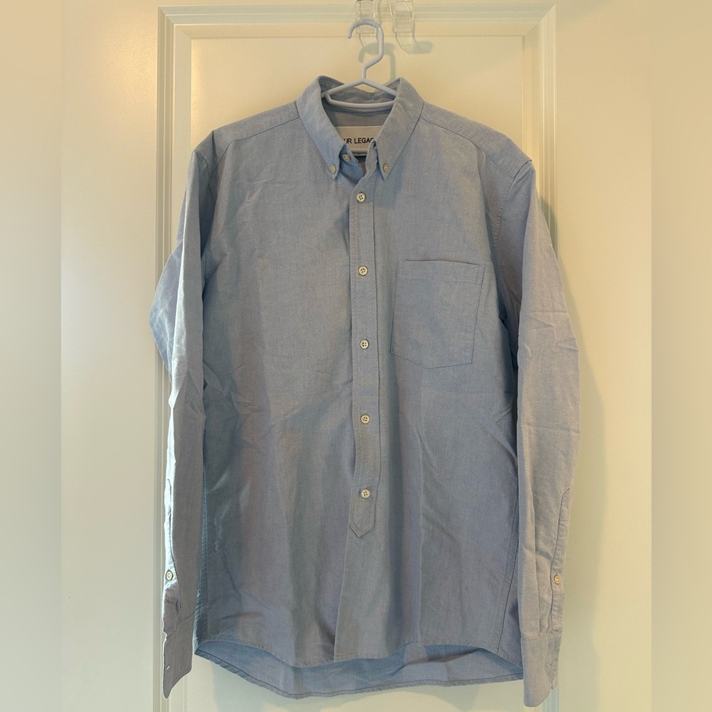 Our Legacy Light Blue Oxford Button-Up Shirt - Picture 2 of 3